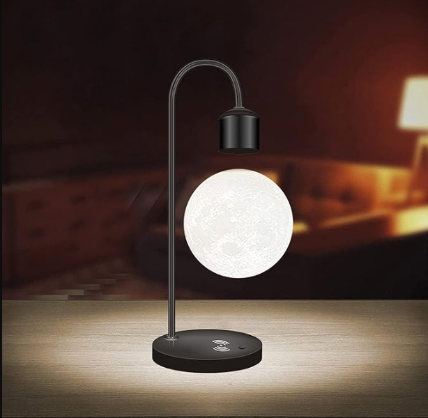 Levitating Moon Lamp with Wireless Charger