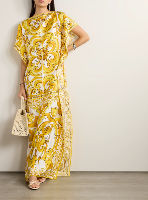 Golden Amalfi Maxi Dress