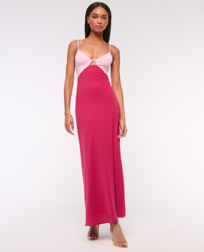 Two Tone Temptation Maxi Dress