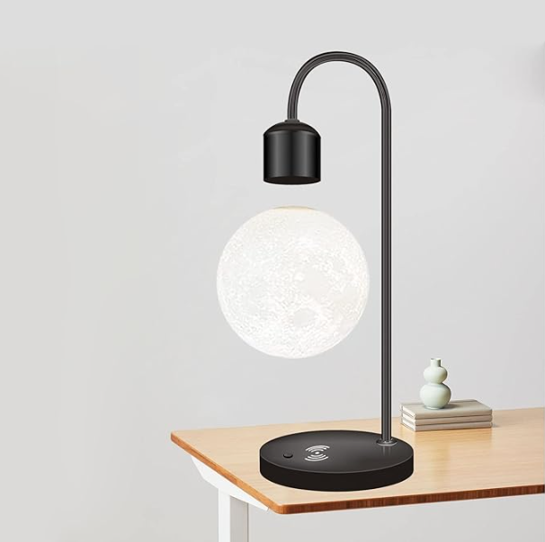 Levitating Moon Lamp with Wireless Charger