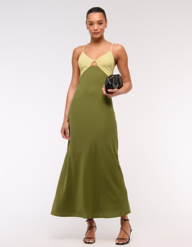 Two Tone Temptation Maxi Dress