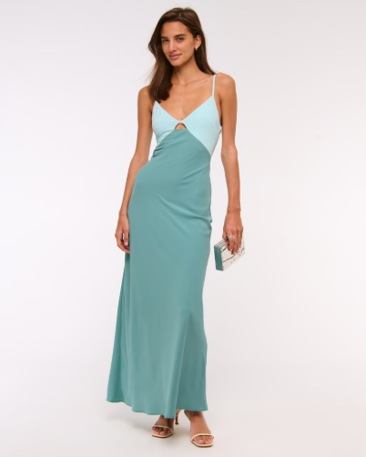 Two Tone Temptation Maxi Dress
