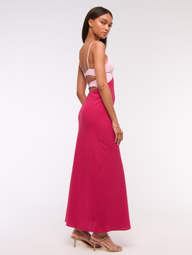 Two Tone Temptation Maxi Dress