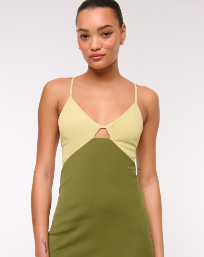 Two Tone Temptation Maxi Dress