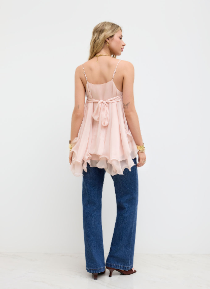 Rosy Flow Top