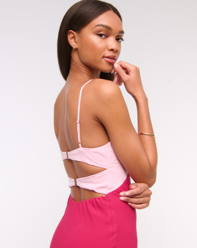 Two Tone Temptation Maxi Dress