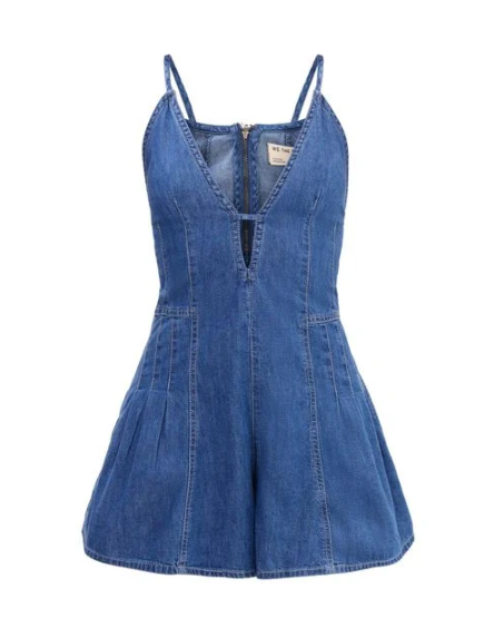 Denim Drift Romper