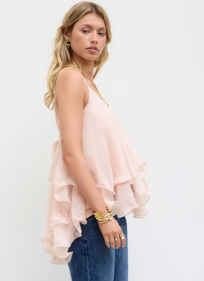 Rosy Flow Top