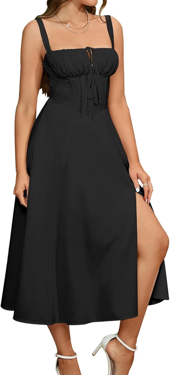 Viral Milkmaid Corset Dress