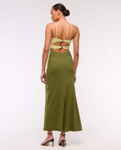 Two Tone Temptation Maxi Dress