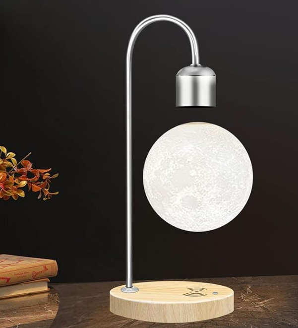 Levitating Moon Lamp with Wireless Charger