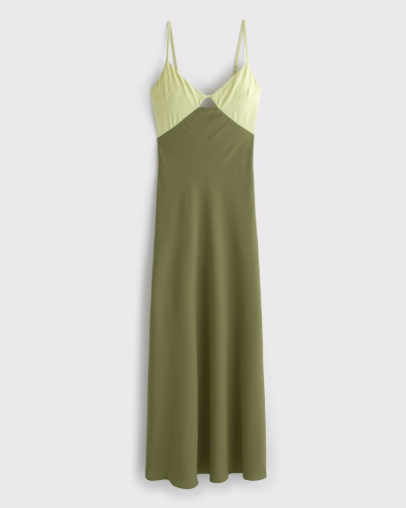 Two Tone Temptation Maxi Dress