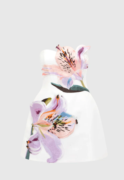Whispering Petals Mini Dress