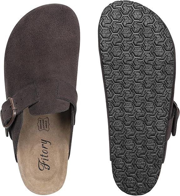 Suede Slip Clogs For Women