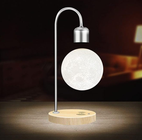 Levitating Moon Lamp with Wireless Charger