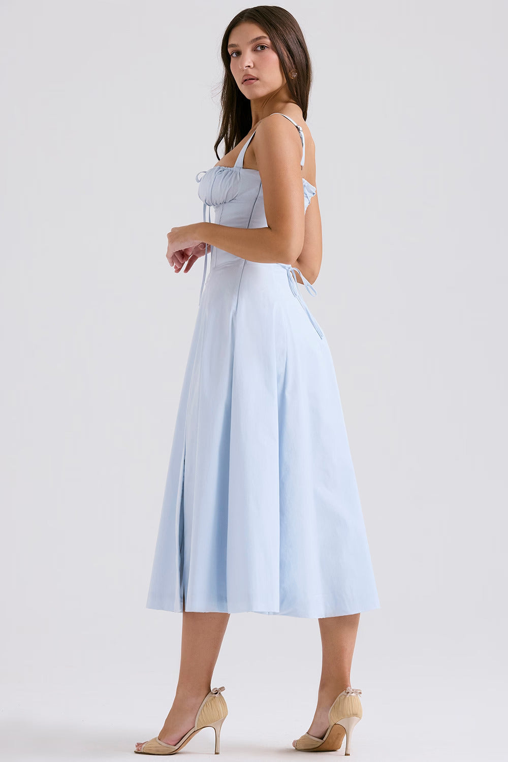 Viral Milkmaid Corset Dress