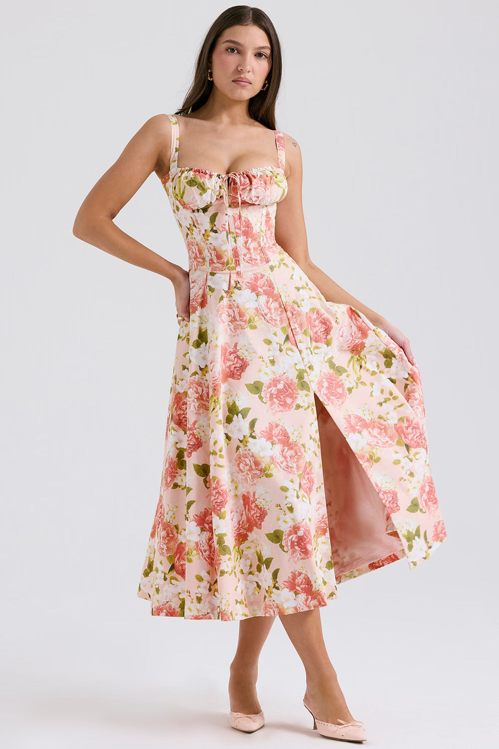 Viral Milkmaid Corset Dress
