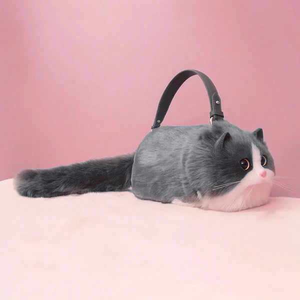 Handbag Crossbody Bags For Women, Faux Fur Plush Zipper Satchels