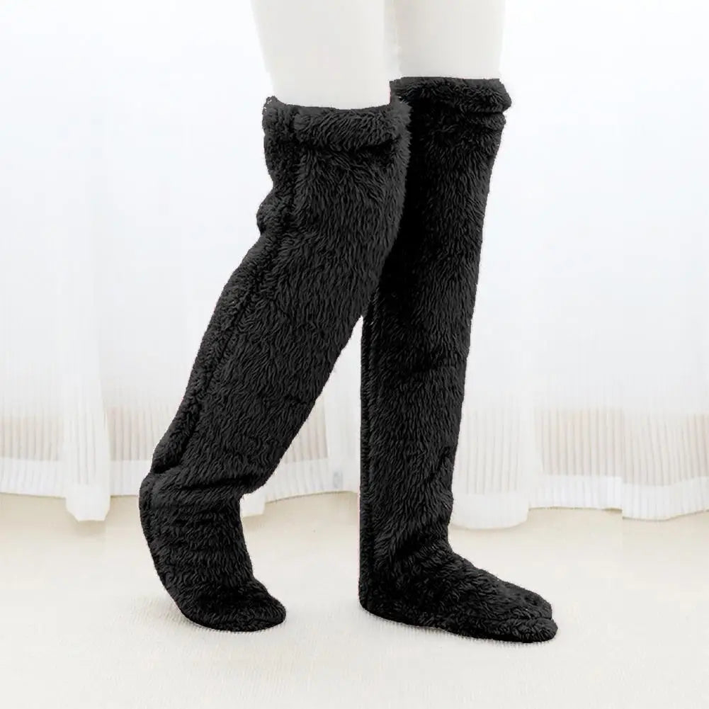 Fluffy Paws - Warm Over Knee Socks