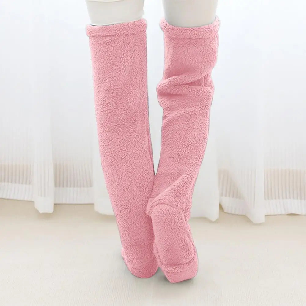 Fluffy Paws - Warm Over Knee Socks