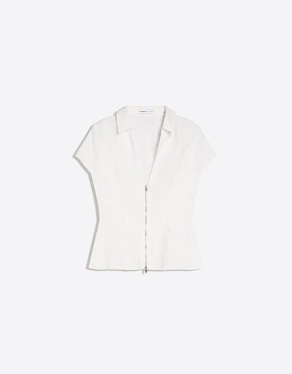 Short sleeve zip shirt