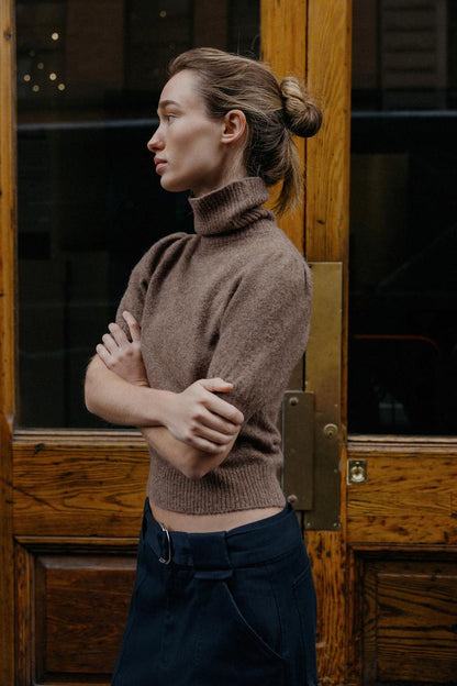 SHORT PUFF SLEEVE JUMPER  99 GEL