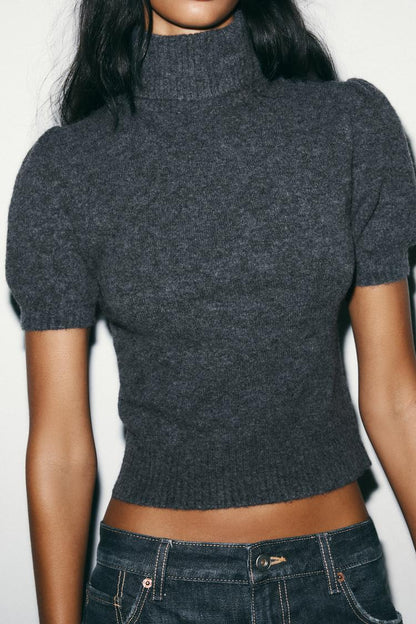 SHORT PUFF SLEEVE JUMPER  99 GEL
