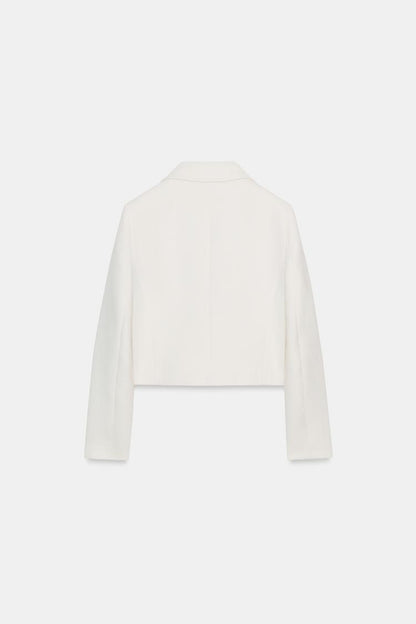 SHORT DOUBLE-BREASTED BLAZER