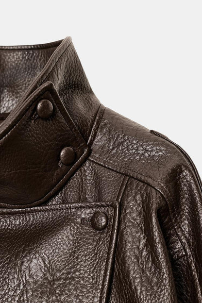 FAUX LEATHER JACKET