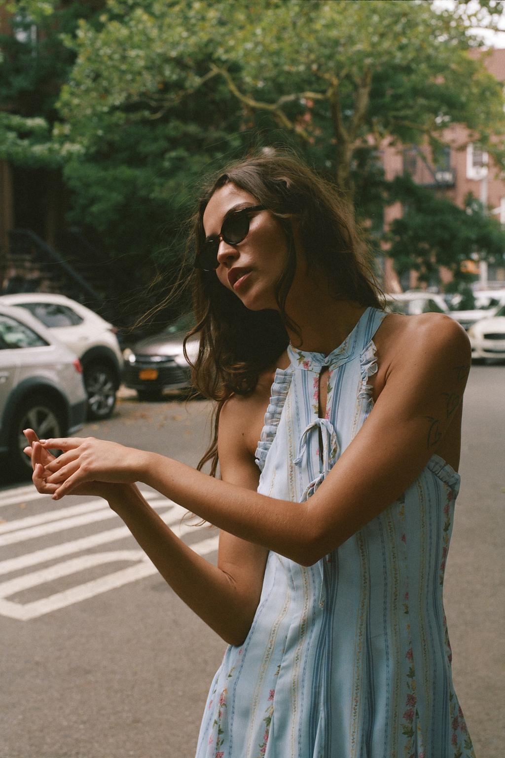 Floral Halter Mini Dress