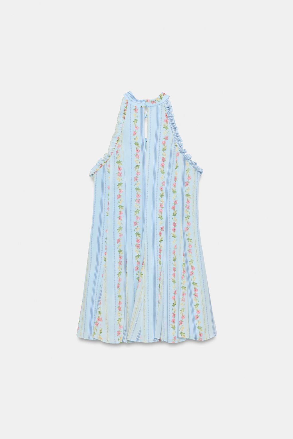 Floral Halter Mini Dress