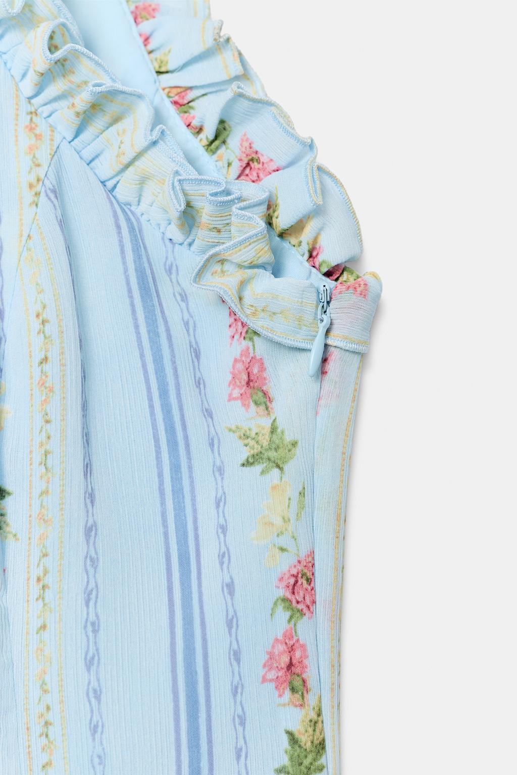 Floral Halter Mini Dress