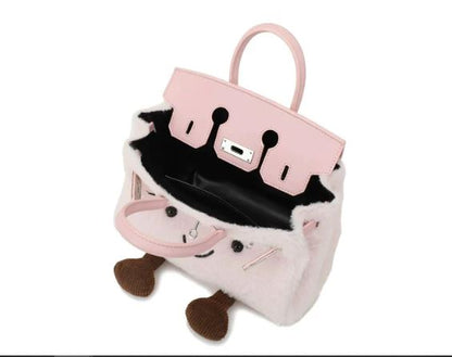 Jellycat Plush Fluffy Birkin Handbag