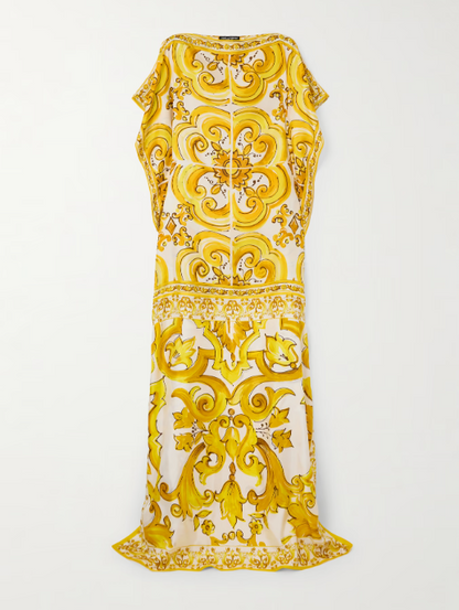Golden Amalfi Maxi Dress