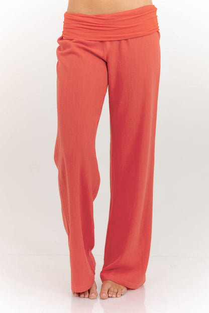 The Iconic Navy Foldover Pants