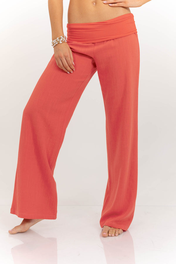 The Iconic Navy Foldover Pants
