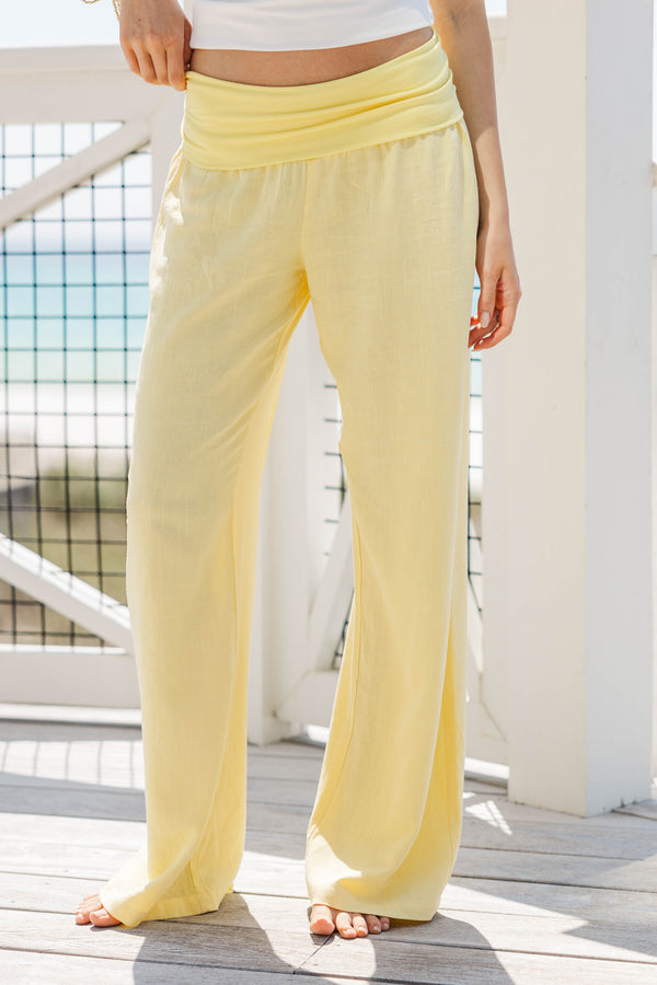 The Iconic Navy Foldover Pants