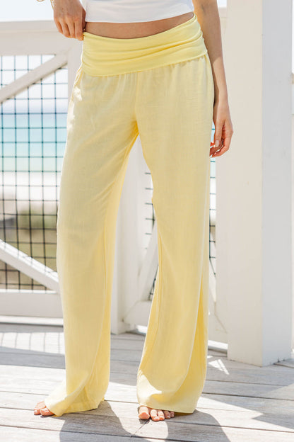 The Iconic Navy Foldover Pants