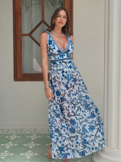 2-in-1 Floral Swim Dress