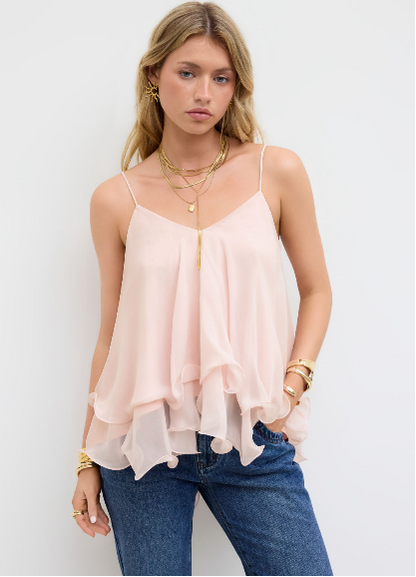 Rosy Flow Top