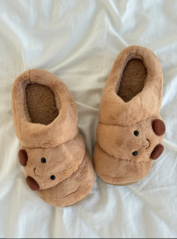 Jellycat Croissant Fluffy Slippers