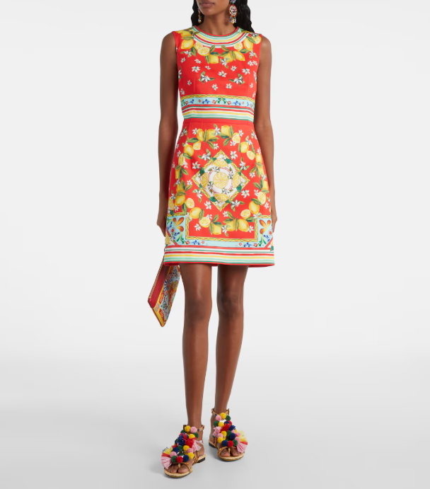 Citrus Bloom Mini Dress