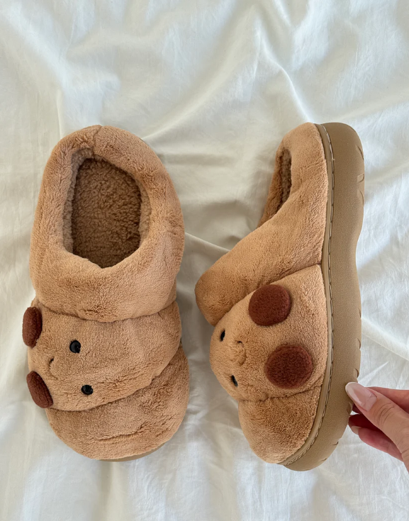Jellycat Croissant Fluffy Slippers