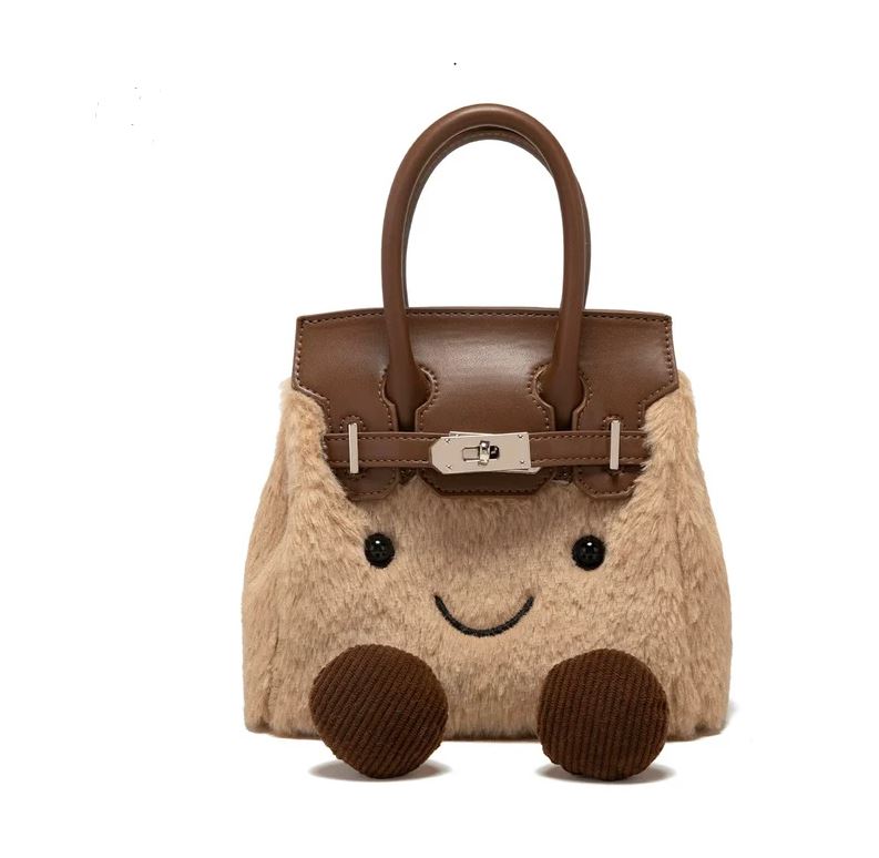 Jellycat Plush Fluffy Birkin Handbag