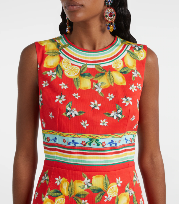 Citrus Bloom Mini Dress