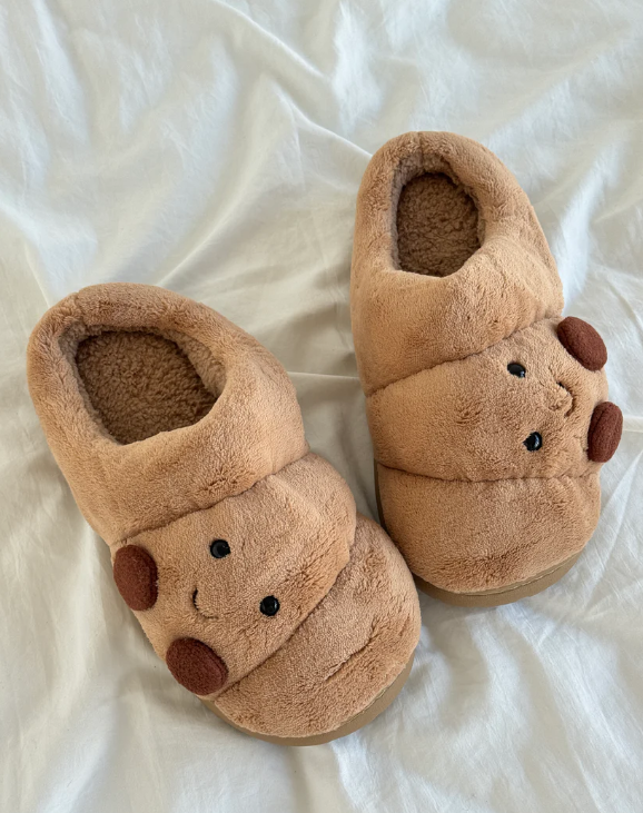 Jellycat Croissant Fluffy Slippers