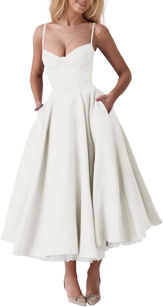 Womens Homecoming Dresses-Spaghetti Straps Corset Dress Floral Cocktail Dress Low Cut Lace Maxi Prom Dresses