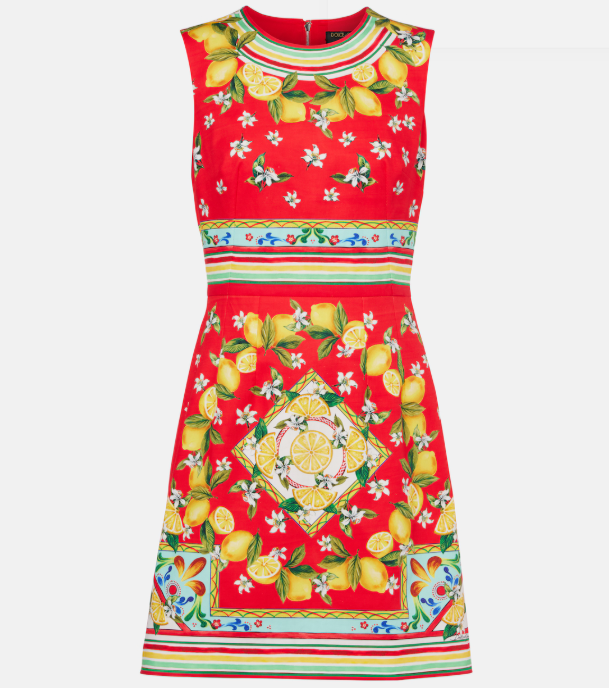 Citrus Bloom Mini Dress