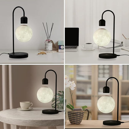 Levitating Moon Lamp with Wireless Charger