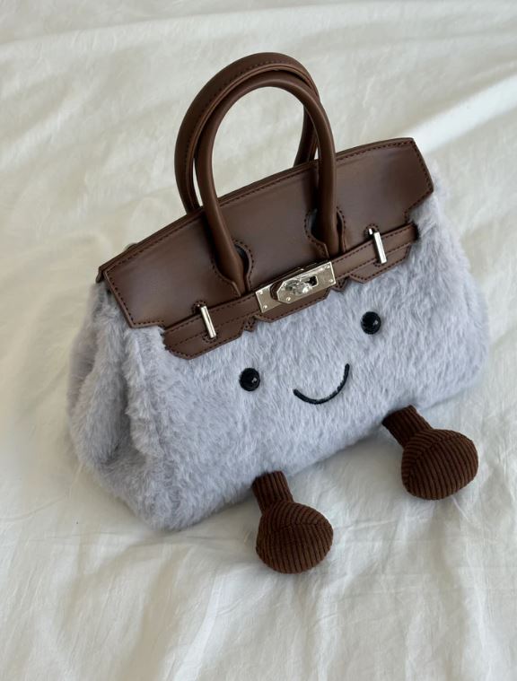 Jellycat Plush Fluffy Birkin Handbag
